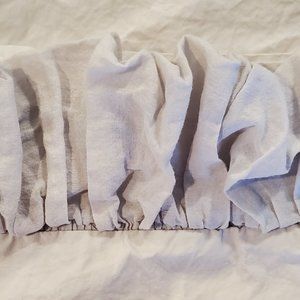 Voile Ruched Sheet Set - King - Pebble